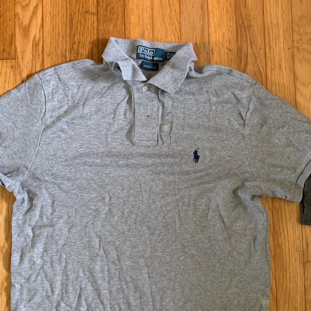 Gray ralph lauren polo